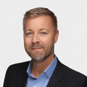 Portrait of Frank van Zegveld, Head of Sales at Talos, delivering a keynote at Dutch Blockchain Week 2026 in Amsterdam.