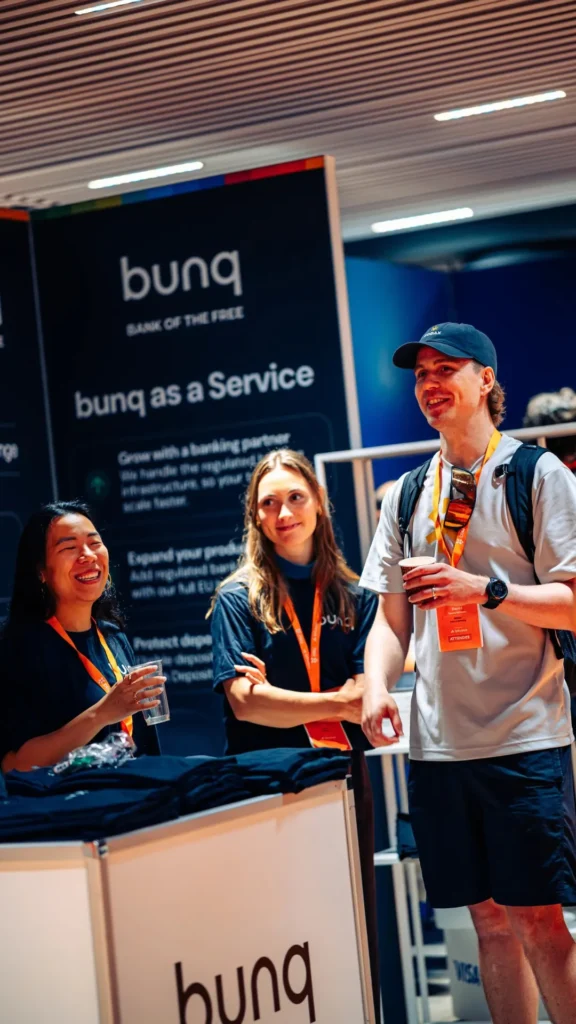 bunq booth during Dutch Blockchain Week