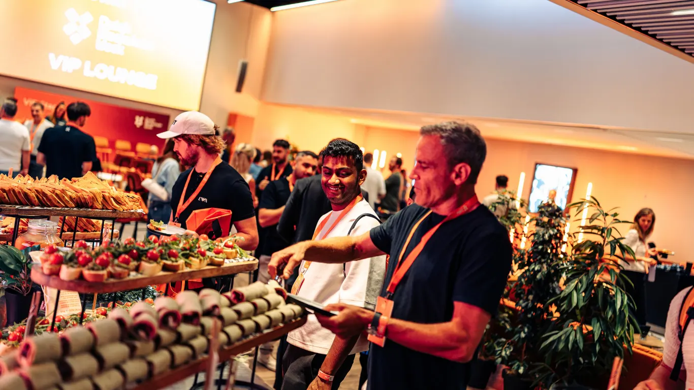 Buffet in the VIP Lounge during Dutch Blockchain Week